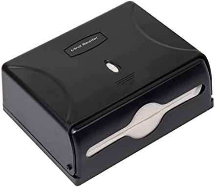 Mind Reader Paper Towel Dispenser, Tri-Fold Towel Holder, Restroom, Wall Mount, Bathroom, Black