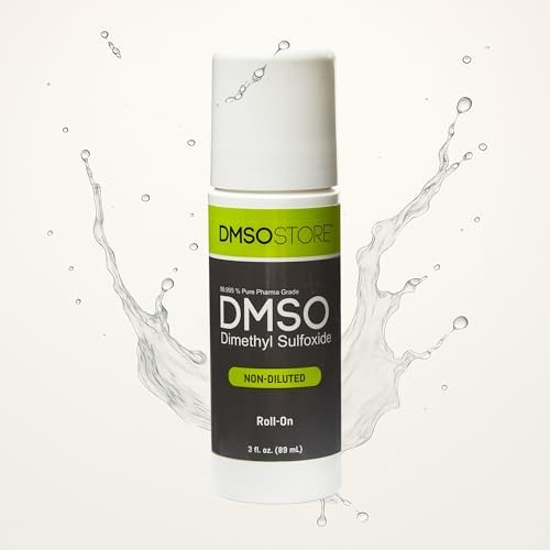 DMSO 3 oz. Roll-on Non-diluted 99.995% Low Odor Pharma Grade Dimethyl Sulfoxide Liquid