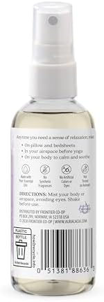Aura Cacia Relaxing Lavender Aromatherapy Mist, 4-Ounce, Lavender Pure Essential Oils, Sweet & Floral Aroma