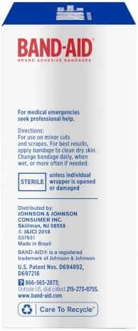 BAND-AID Brand Tru-Stay Sheer Adhesive Bandages, Assorted Sizes, 80 Count