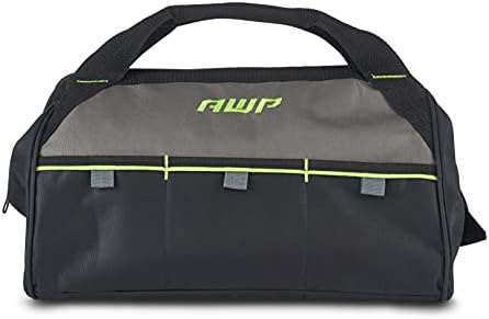 AWP Tool Bags, Premium Tool Bag, Black, Durable Tool Tote, for Professionals and Contractors