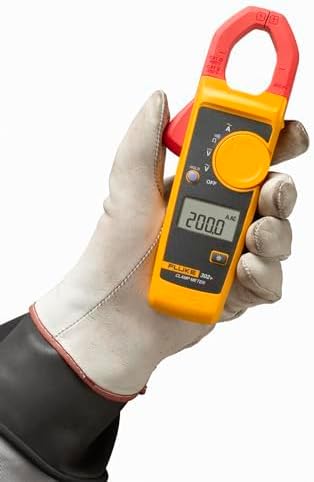 Fluke 302+ Digital Clamp Meter, 30mm Jaw, Measures AC Current to 400A, Measures AC/DC Voltage to 600V, Includes 2 Year Warranty