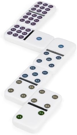 Spin Master Games Double 9 Dominoes Set in Storage Tin Classic Tile Game