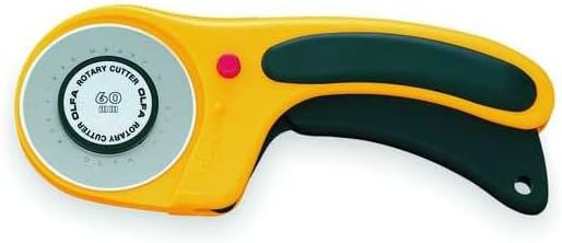 OLFA 45mm Ergonomic Squeeze-Handle Rotary Cutter (RTY-2/DX) - Auto-Retract