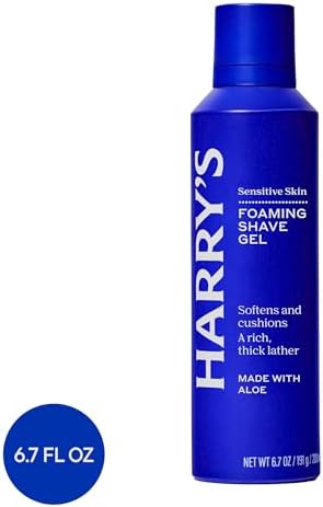 Harry's Foaming Shave Gel for Men with Aloe - 6.7 oz (3 Pack)