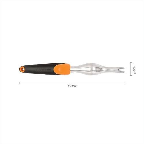 Fiskars Ergo Garden Hand Weeder Tool, Heavy Duty for Removing Weeds & Roots
