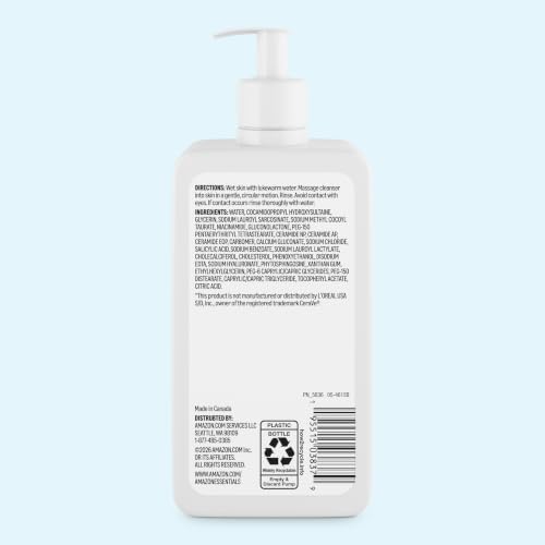 Amazon Essentials Cleanser Face Wash - Renewing Salicylic Acid with Ceramides & Vitamin D, 8 fl oz, 1-Pack (Previously Amazon Basics)