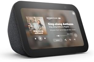 Amazon Echo Show 5 (newest model), Smart display, Designed for Alexa+, 2x the bass and clearer sound, Charcoal