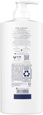Dove Daily Moisture Shampoo for Dry Hair with Hyaluronic Serum 28oz