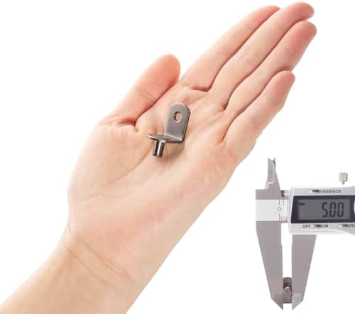 SDTWZW 5mm Shelf Pegs L-Shaped Cabinet Support Pins Bracket Style Clips