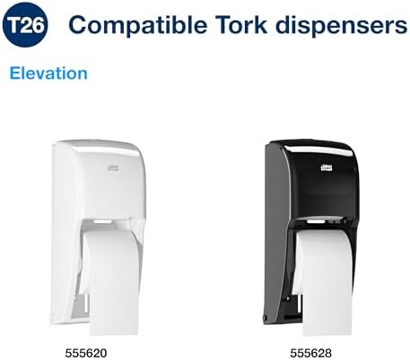 Tork High-Capacity Toilet Paper Roll White T26, 36 x 1000, 110292A