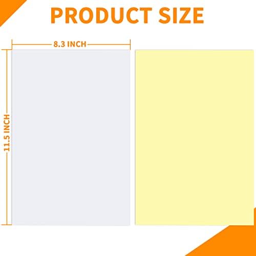 22 Sheets Clear Double Sided Adhesive Tape Sheets for Craft, DIY Art