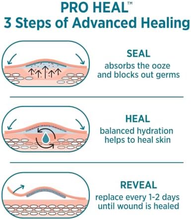 BAND-AID Brand Pro Heal Adhesive Bandages, Extra Large, 5 Count