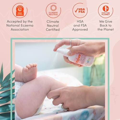 Active Skin Repair Baby First Aid Spray, Medical Grade Hypochlorous, 3 oz