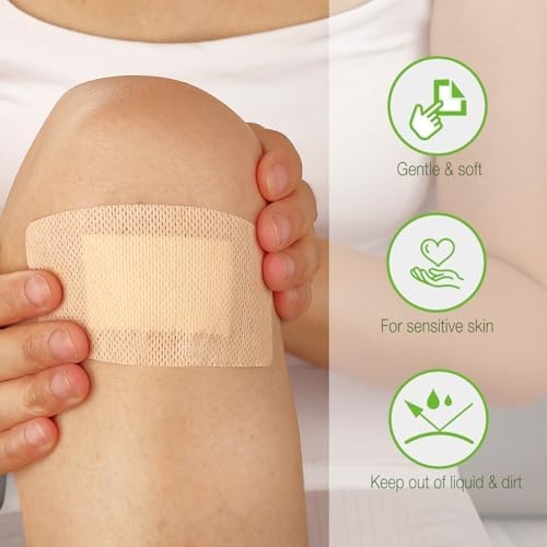 NeuHeils Silicone Bandages for Sensitive Skin, Large 2"x4", 40 Pack