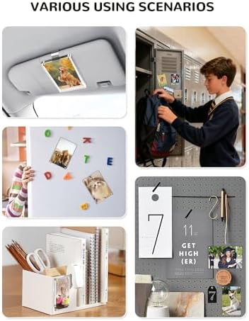 2 Pack Car Picture Holder and Visor Photo Clip, Car Sun Visor Picture Frame
