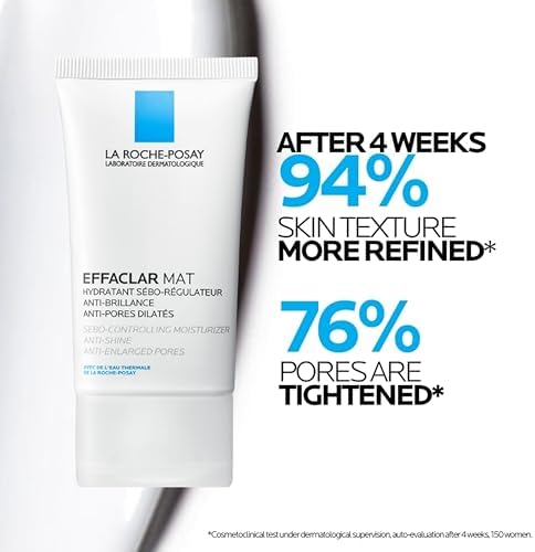 La Roche-Posay Effaclar Mat Oil Free Face Moisturizer for Oily Skin