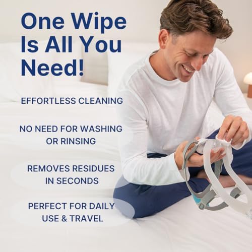 Snugell CPAP Mask Wipes - Travel Size 150 Count (Pack of 1), Unscented