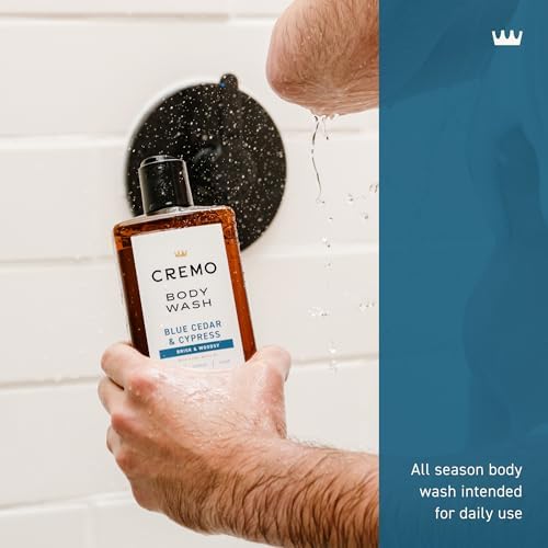 Cremo Body Wash for Men, Blue Cedar & Cypress, 16 Fl Oz