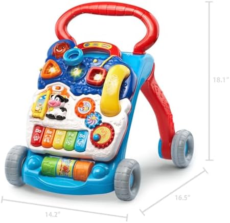 VTech Sit-to-Stand Learning Walker (Frustration Free Packaging), Blue