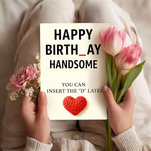 Funny Birthday Card For Husband - Unique Decorations For Men, Husband & Boyfriend - Happy Birthday Cards