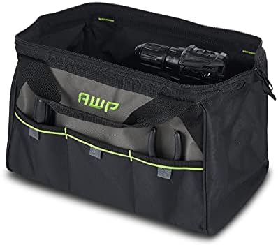 AWP Tool Bags, Premium Tool Bag, Black, Durable Tool Tote, for Professionals and Contractors