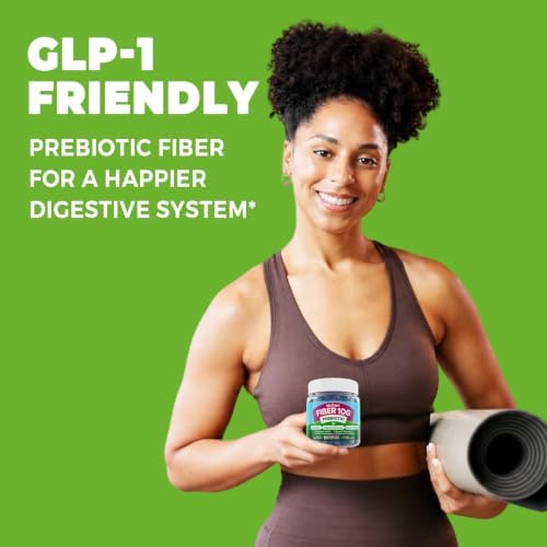 Fiber Gummies for Adults, GLP-1 Friendly 10g Prebiotic Fiber Gummies,120Cts