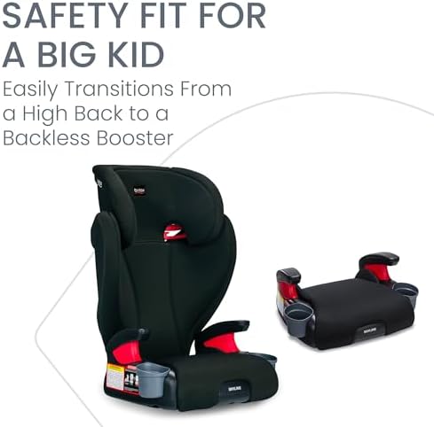 Britax Skyline 2-Stage Belt-Positioning Booster Car Seat, Dusk - Highback and Backless Seat
