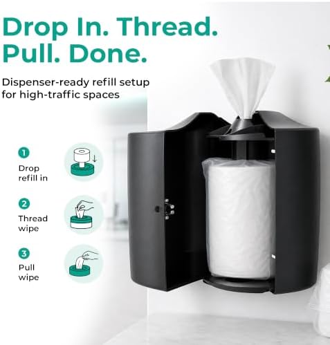 Monk Disinfecting Wipes (4 Refills of 800 Count) for Commercial Facilities
