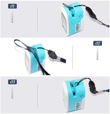 CONTEC Pulse Oximeter, SpO2 & PR Waveform Blood Oxygen Monitor w/Lanyard