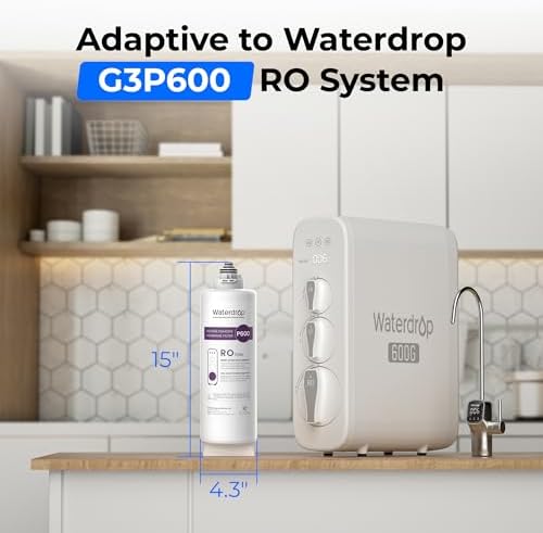 Waterdrop G3P600-RO Filter, Replacement for G3P600 System, 2-year Lifetime