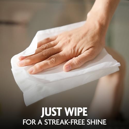 Windex Glass and Window Cleaner Wipes, Portable Cleaning, 38 Count