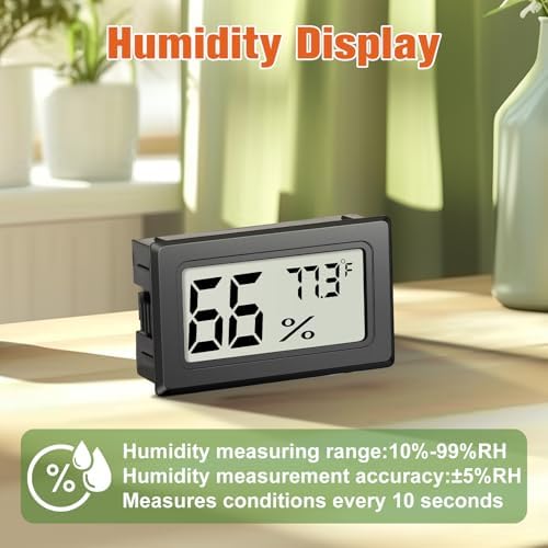 6 Pack Mini Hygrometer Indoor Humidity Meter, Digital Thermometer Monitor