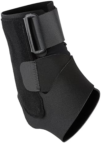 ACE Deluxe Ankle Stabilizer, Adjustable, Black, 1/Pack