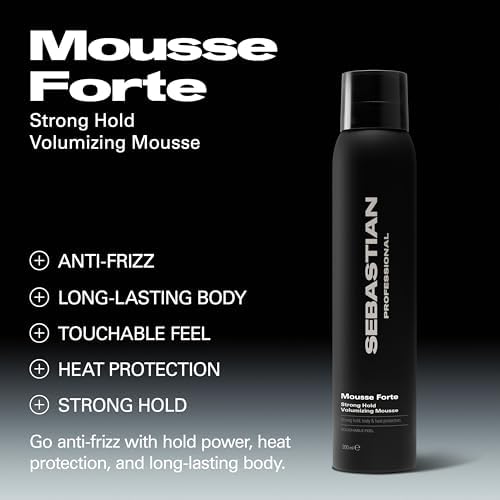 Sebastian Professional Mousse Forte | Strong-Hold Hair Styling Mousse