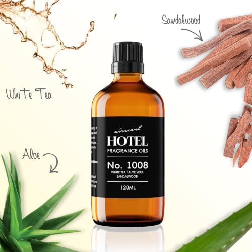 AirScent Hotel Diffuser Oil No. 1008 - White Tea, Aloe Sandalwood - 10 mL