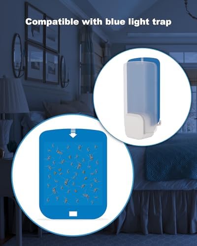Shootingstar 10 Pcs Refill for STEM Blue Light Trap, Replacement Sticky Pads Compatible with Raid/Wondercide Flying Insect Light Trap Plug in