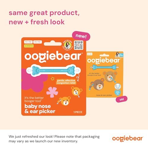 oogiebear Baby Nose & Ear Picker, Safe Booger Remover Tool, 1 Piece, Blue