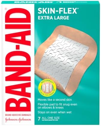 BAND-AID Brand Skin-Flex Adhesive Bandages, Extra Large, 7 Count