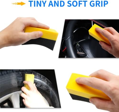 6 Pcs Tire Applicator Dressing Shine Sponge