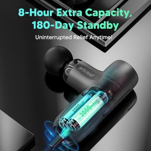arboleaf Mini Massage Gun, Deep Tissue Percussion Massager Back Pain Relief