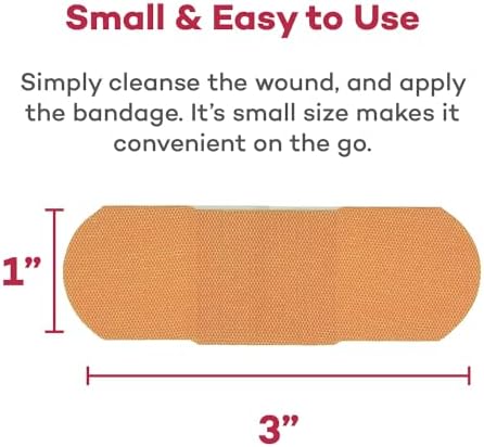 Dealmed Sterile Flexible Fabric Adhesive Bandages - 1x3 in - 100 Count