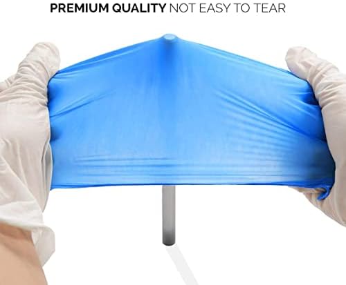 Basic Medical Synmax Vinyl Exam Gloves - Latex-Free & Powder-Free - Medium, BMPF-3002(Case of 1,000) Blue