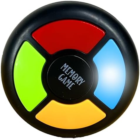 tingbowie Memory Game Handheld Electronic Toy, Color Memorizing with Lights and Sounds