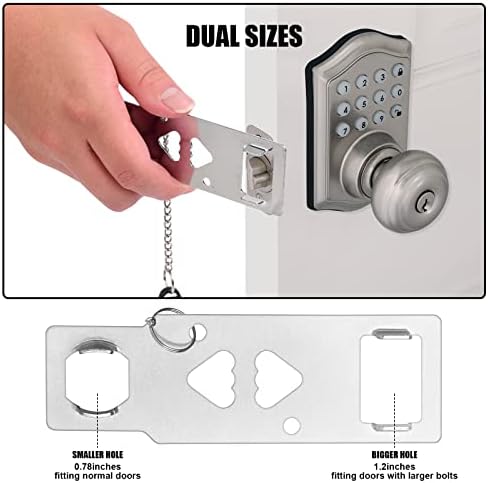 Portable Door Lock, Door Lock Self-Defense Security Device