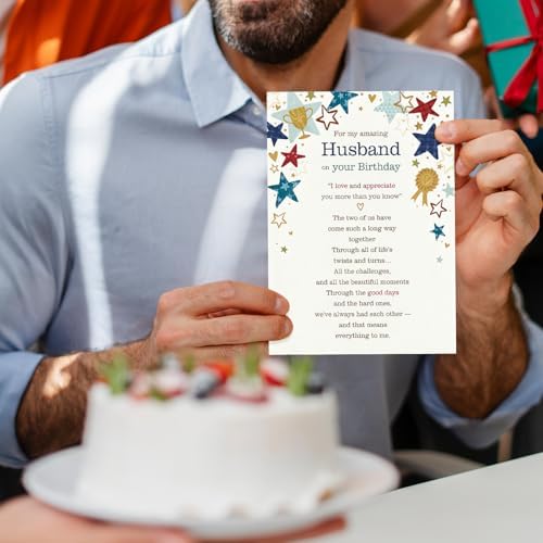 FANCYLUCKY Funny Birthday Card Gifts for Husband from Wife