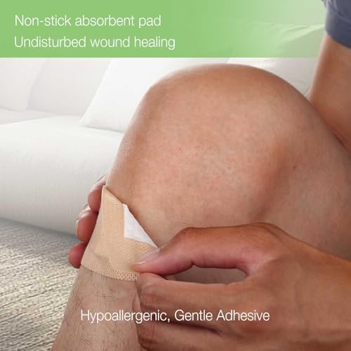 NeuHeils Silicone Bandages for Sensitive Skin, Large 2"x4", 40 Pack