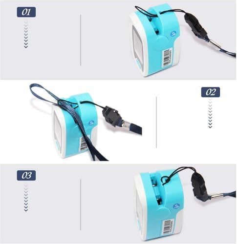 CONTEC Pulse Oximeter, SpO2 & PR Value Blood Oxygen Monitor w/Lanyard