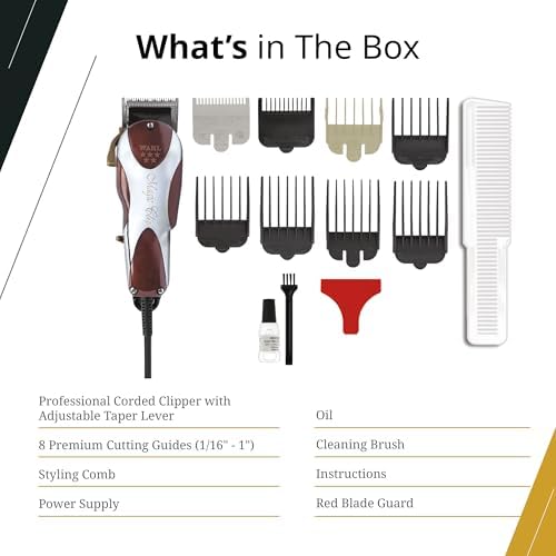 Wahl Professional 5 Star Magic Clip Corded Fade Clipper for Men,Model 8451