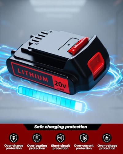 20V 4.0Ah Battery for Black and Decker Lithium-Max Tools 2-Pack